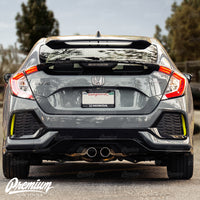 Rear Bumper Reflector Smoke Tint Overlay