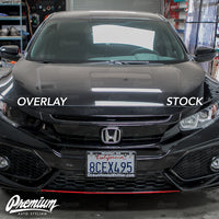 Headlight Face with DRL Cut Out Smoked Tint Overlay