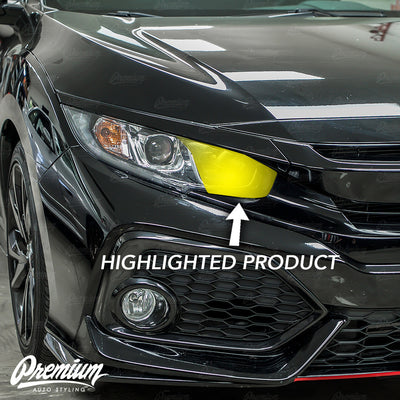 Headlight High Beam Smoked Tint Overlays