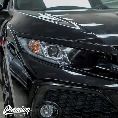 Headlight High Beam Smoked Tint Overlays