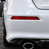 2022–2026 Honda Civic Sedan & Si Rear Bumper Reflector Overlays – Gloss Black or Smoked Tint