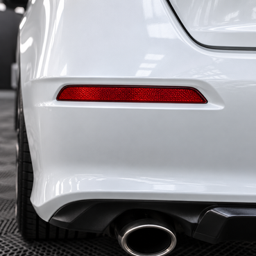 2022–2026 Honda Civic Sedan & Si Rear Bumper Reflector Overlays – Gloss Black or Smoked Tint