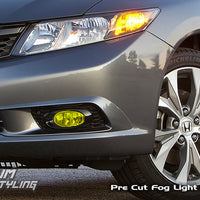 2012-2013 Honda Civic Fog Light Tint Pre-Cut Overlays