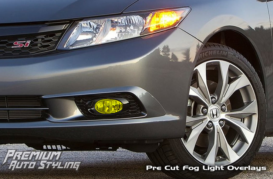 2012-2013 Honda Civic Fog Light Tint Pre-Cut Overlays