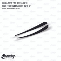 Rear Fender Vent Accent Vinyl Overlay - Gloss Black