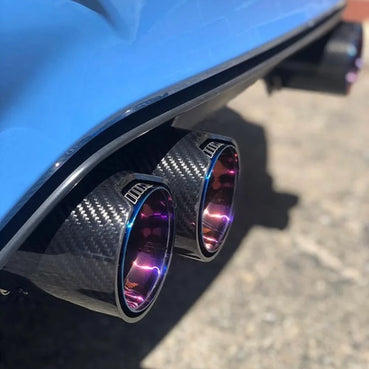 G82 M4 Carbon Fiber Exhaust Tips – Flat Cut
