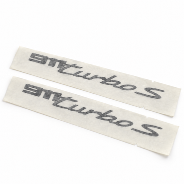 Porsche 911 Turbo S (992.1) Door Decal Replacement | OEM-Style “911 Turbo S” Lettering, 2019–2024