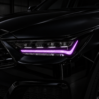2022–2026 Acura MDX Gloss Black Amber Delete + Purple DRL Tint Overlays – Pre-Cut Vinyl Kit