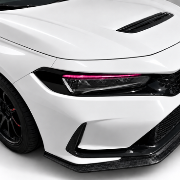 2022–2026 Honda Civic FL5 | Headlight Pink DRL + Reflector Delete Pre-Cut Vinyl Eyelid Overlays