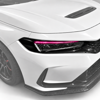 2022–2026 Honda Civic FL5 | Headlight Pink DRL + Reflector Delete Pre-Cut Vinyl Eyelid Overlays