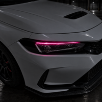 2022–2026 Honda Civic FL5 | Headlight Pink DRL + Reflector Delete Pre-Cut Vinyl Eyelid Overlays