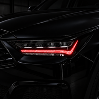 2022–2026 Acura MDX Gloss Black Amber Delete + RED DRL Tint Overlays – Pre-Cut Vinyl Kit