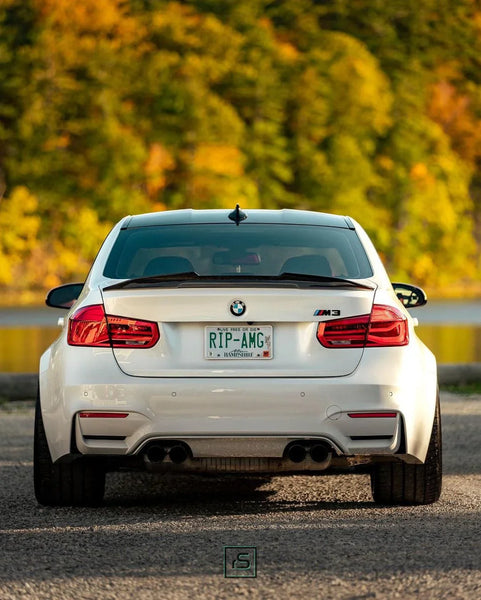 Real Carbon Fiber Trunk Spoiler For BMW F80 M3 & F30 (2012-2018) - High Kick Extended Duckbill Style