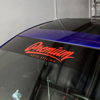 Premium Signature Window Banner ( Black / Red )