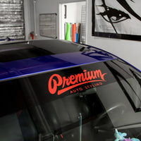 Premium Signature Window Banner ( Black / Red )