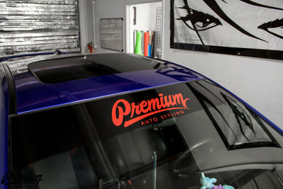 Premium Signature Window Banner ( Black / Red )