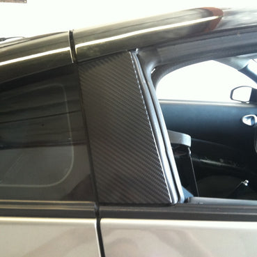 2003-2008 Nissan 350z B-Pillar Vinyl Overlays - Carbon Fiber