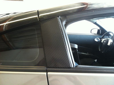 B-Pillar Vinyl Overlays - Carbon Fiber | 2003-2008 Nissan 350z