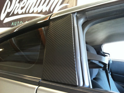 B-Pillar Vinyl Overlays - Carbon Fiber | 2003-2008 Nissan 350z