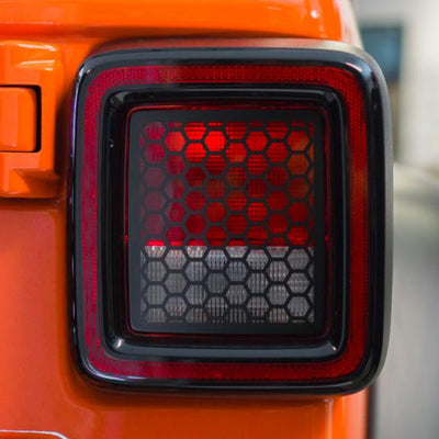 Honeycomb Tail Light Overlays | 2018 Jeep JL