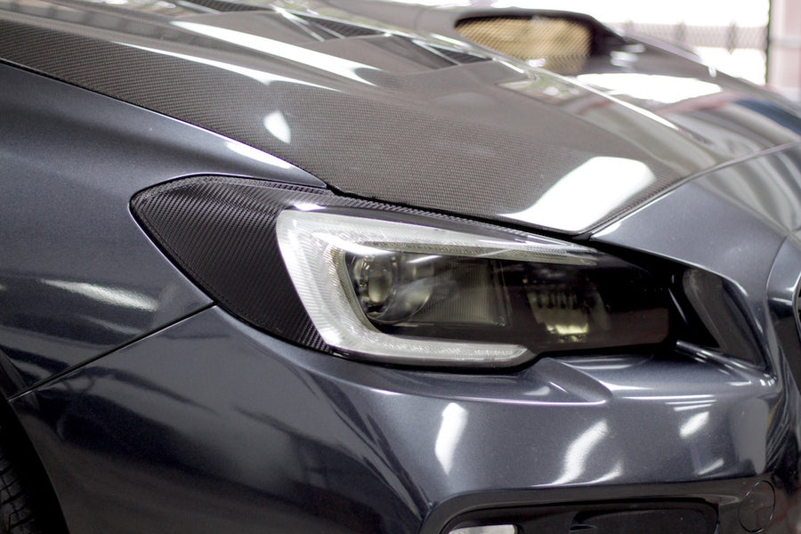 Headlight Amber Delete w/ Eyelid Overlay - Carbon Fiber | 2015-2017 WRX/STI | 2018-2021 WRX/PREMIUM