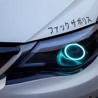 2011-2014 Subaru WRX Front Bumper Under Eyelid Accent Overlay