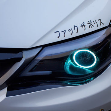 2011-2014 Subaru WRX Front Bumper Under Eyelid Accent Overlay