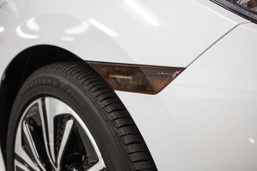 Smoked Front Side Reflector Light Overlays