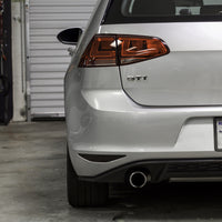 Rear Bumper Reflector Overlays - Gloss Black / Smoke Tint | 2015-2017 Volkswagen GTI