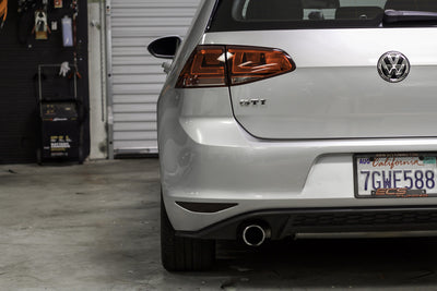 Rear Bumper Reflector Overlays - Gloss Black / Smoke Tint | 2015-2017 Volkswagen GTI