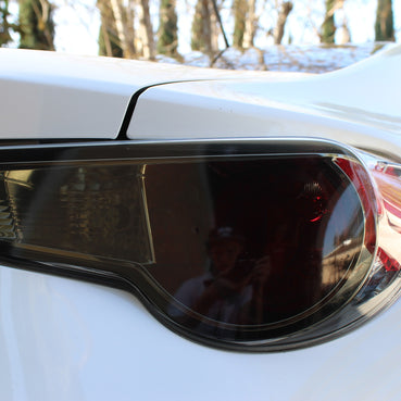 2012-2016 Subaru BRZ Tail Light Overlay (Face Only) - Smoke Tint