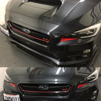 Headlight Front Bumper Under Eyelid Vinyl Overlay ( Choose Your Color ) | 2015-2017 Subaru WRX / STI