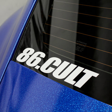 86 Cult Decal | 10 inch (Choose Your Color)