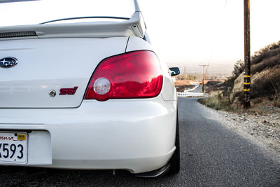 Tail Light with Reverse Light Cut Out Overlay - Red Tint | 2006-2007 Subaru WRX / STI