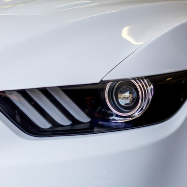 2015-2017 Ford Mustang headlight amber delete