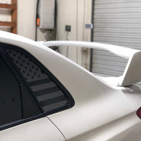 American Flag Quarter Window DECAL Set (2008–2014 Subaru WRX/STI)