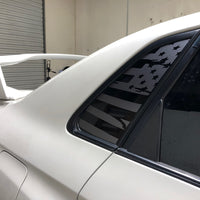 Distressed Flag Quarter Window DECAL Set (2008–2014 Subaru WRX/STI)