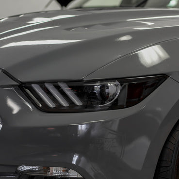 2015-2017 Ford Mustang headlight amber delete