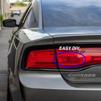 Reverse Light Tint Overlays - Red Tint | 2011-2014 Dodge Charger