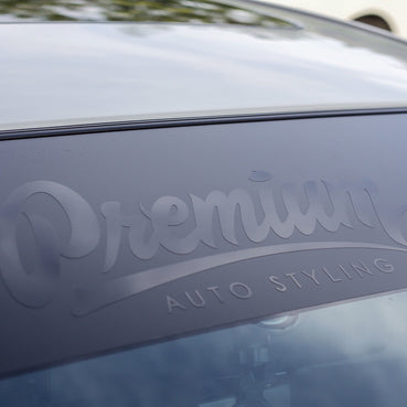 STEALTH Premium Signature Window Banner ( Black / Black )
