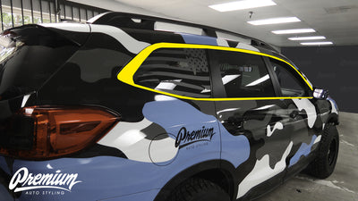 2019-2025 Subaru Ascent Window Trim Chrome Delete Kit - Gloss Black