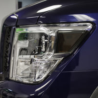 Smoked Headlight Amber Delete Overlays - Smoke Tint | 2016-2022 Nissan Titan XD