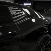 Distressed Flag Quarter Window DECAL