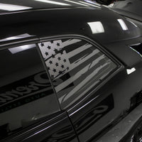 Distressed Flag Quarter Window DECAL