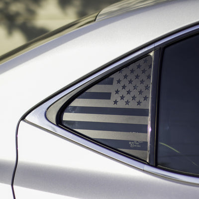 American Flag Quarter Window DECAL (2014-2020 Lexus IS)
