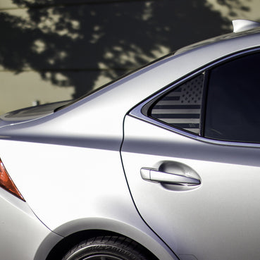 American Flag Quarter Window DECAL (2014-2020 Lexus IS)