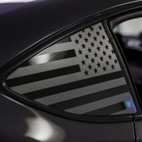 American Flag Quarter Window DECAL