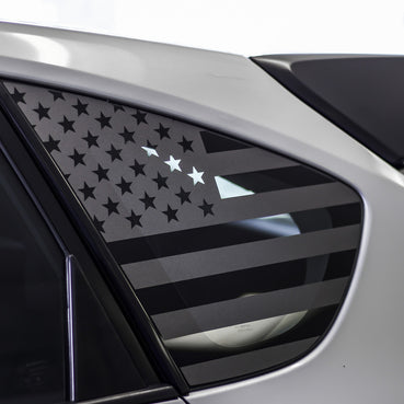 American Flag Quarter Window DECAL (2008 - 2014 IMPREZA WRX / STI HATCHBACK)