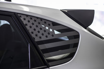American Flag Quarter Window DECAL (2008 - 2014 IMPREZA WRX / STI HATCHBACK)