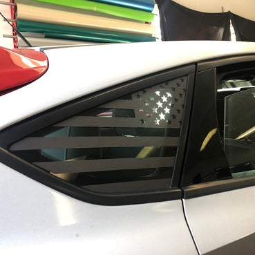 American Flag Quarter Window DECAL (2013-2018 Focus ST/RS)